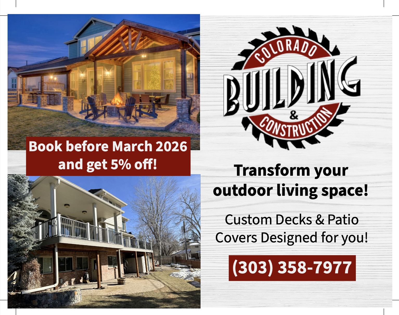 sale on decks and patios