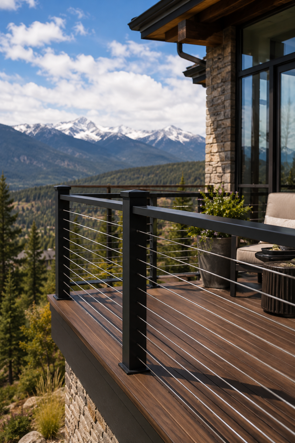 cable railing deck Colorado